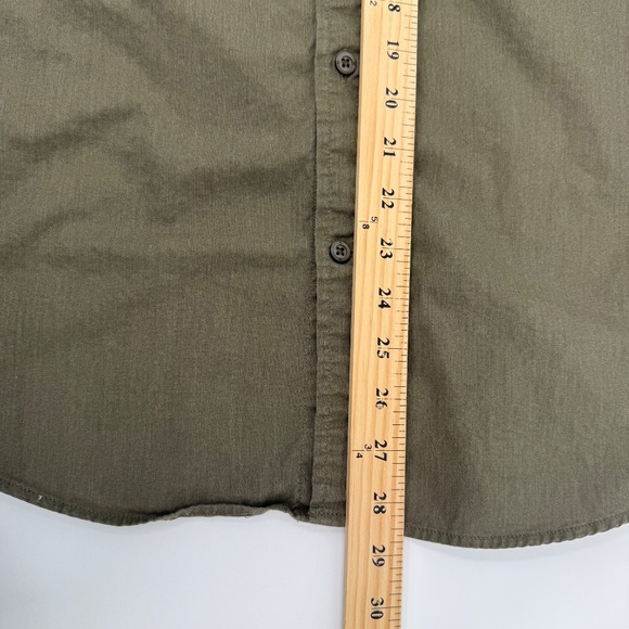 Banana Republic Shirt Men Medium Green Button Up LongSleeve Office Preppy Casual - Picture 10 of 11